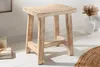 riess-ambiente Hocker FINCA 40cm beige massives Mangoholz Produktbild-Vorschau 2