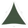 vidaXL Tenda da sole 160 g/m² verde scuro 5x6x6 m HDPE Anteprima dell’immagine prodotto 11