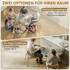 HOMCOM Klappbarer Esstisch Esszimmertisch mit Spinnenfuß Produktbild-Vorschau 4