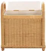 KRINES HOME Rattanowy stołek z miejscem do przechowywania Podgląd zdjęcia produktu 5
