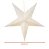 A white paper star lantern with cut-out patterns, suspended by a string. Anteprima dell’immagine prodotto