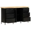 vidaXL Credenza 140x38x76 cm Legno di mango grezzo Anteprima dell’immagine prodotto 1