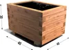 Pflanzkübel Kiefer - Pinie Lasiert 40 x 40 cm Blumenkasten Produktbild-Vorschau 1