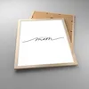 Gerahmtes Poster - Rahmen in heller Eiche - Ich liebe dich Produktbild-Vorschau 3