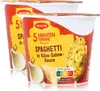 Maggi 5 Minuten Terrine Spaghetti in Käse-Sahne-Sauce 62g Produktbild-Vorschau 1
