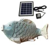 Solar Wasserspeier Fisch Blau-Weiß – Maritimes Produktbild-Vorschau 1