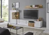 Wohnwand "Merced" Set in weiß und Eiche 280 cm, mit XXL Produktbild-Vorschau 6