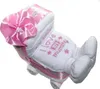 Windeltorte Kinderwagen + 3 tlg. Babyset rosa Produktbild-Vorschau 5