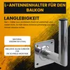 Extralink Fi 50 mm Wandhalterung für Antenne 200 mm, Stahl, Produktbild-Vorschau 6