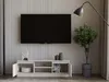 A modern living room scene featuring a TV stand with a television mounted above it. Náhled obrázku produktu