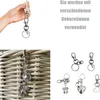 Schlüsselring Edelstahl Klein 40 Stück Karabiner Produktbild-Vorschau 6