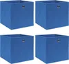 vidaXL Úložné boxy 4 ks Modré 32x32x32 cm látka Náhľad obrázku produktu 5