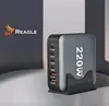 CARICATORE VELOCE GaN 220W PD 4x USB C 2x QC 3.0 PER LAPTOP Anteprima dell’immagine prodotto 9