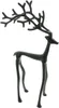 Dekofigur "Hirsch" aus Metall, matt schwarz, 39 cm hoch, Produktbild-Vorschau 3