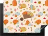 KitchenYeah© Herdabdeckplatte Kürbis - Kürbis - Blumen - Produktbild-Vorschau 1