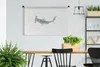 MuchoWow® Wandteppich Wandbehang Hai - Aquarell - Grau Produktbild-Vorschau 2