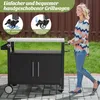Profi Grillwagen mit Edelstahl-Arbeitsplatte & Unterschrank Produktbild-Vorschau 8