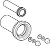 Garniture de raccordement Geberit pour WC mural d90 mm, Voir les images du produit 3