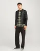 Jack & Jones Richard - Giacca in pelle nera - Grande L Anteprima dell’immagine prodotto 4