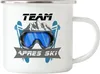 Team Apres Ski Emaille Tasse Lustig Skifahrer Ski Produktbild-Vorschau 1