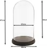 Clayre & Eef Glocke Ø 26x47 cm Schwarz Holz Produktbild-Vorschau 2