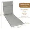 Herlag Liegenauflage Bea für Gartenliege 190x60x4,5cm Produktbild-Vorschau 3