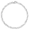 MATERIA Damen Armband Kette Silber 925 - 3mm Singapurkette Produktbild-Vorschau 1