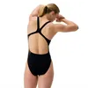 Speedo Placement Powerback dámské plavky, barva:černá, Náhled obrázku produktu 2