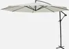 sweeek - Runder Ampelschirm Ø350cm - Ecru Produktbild-Vorschau 1