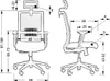 Otočná ergonomická kancelárska stolička RIVERTON F/H, Náhľad obrázku produktu 5