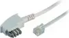 TAE N-Stecker / Western-Stecker 6/4 weiß 6m Produktbild-Vorschau 1