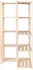 STOLMAK Holzregal Eckregal 83x170x38 cm Kiefernholz Produktbild-Vorschau 8