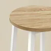 FORTENA Hoher Barhocker Rund 65 cm Eiche Sonoma/Weiß mit Produktbild-Vorschau 5
