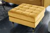 riess-ambiente Design Hocker COZY VELVET 80cm senfgelb gold Produktbild-Vorschau 2