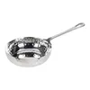A silver hammered mini pan with a handle on a white background. Produktbild-Vorschau