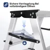 Sekey Trittleiter 3 Stufen klappbar aus Aluminium, bis 150 Produktbild-Vorschau 4