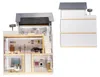 Mdf Houten Poppenhuis + Meubilair 78cm Zwart Led Productafbeelding-voorbeeld 3