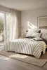 Bettwäsche-Set LINE 140x200 cm, Beige-Braun, 100% Baumwolle Produktbild-Vorschau 5