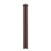 A single brown WPC fence post with a cap on a white background. Náhled obrázku produktu