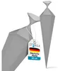 itenga Bastelschultüte mit Verschluss GRAU 6eckig 85cm Produktbild-Vorschau 3