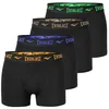 EVERLAST Boxer da Uomo 4 Pezzi Intimo Nero in Cotone con Anteprima dell’immagine prodotto 4