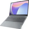 A gray Lenovo IdeaPad Slim 3 laptop is shown from a diagonal front-facing angle against a white background. Produktbild-Vorschau