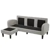 Abrihome L-förmig Ecksofa 3-Sitzer Sofa-166x118x77 cm mit Produktbild-Vorschau 3