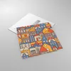Bilder auf glas - Stadt Haus Straße - 70x70cm - Glasbilder Produktbild-Vorschau 2
