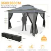 Pavillon 3,6 x 3,6 m, pavillon pliable, chapiteau, tente de Voir les images du produit 2