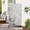 vidaXL Súkromný paraván sivý 100 x 50 x 180 cm oceľ Náhľad obrázku produktu 2