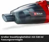 Einhell aspirapolvere a batteria TE-VC 18 Li solo 540 ml Anteprima dell’immagine prodotto 44