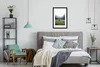 MuchoWow® MuchoWow® Gerahmtes Poster Wald - Hirsche - Nebel Produktbild-Vorschau 5