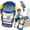 Sedile WC bambini con scaletta blu seduta ergonomica Anteprima dell’immagine prodotto 1