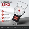 2er Set Kofferwaage + Maßband 32 Kg Fischwaage Gepäckwaage Produktbild-Vorschau 3